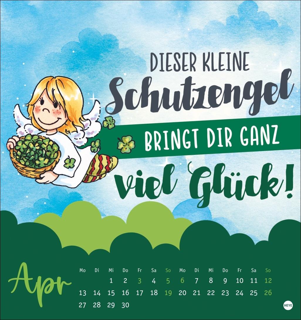 Beispielinhalt (Bild) Schutzengel Postkartenkalender 2026