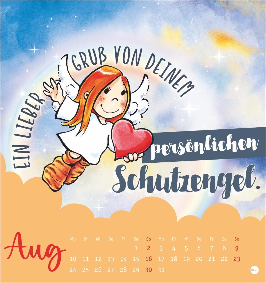 Beispielinhalt (Bild) Schutzengel Postkartenkalender 2026