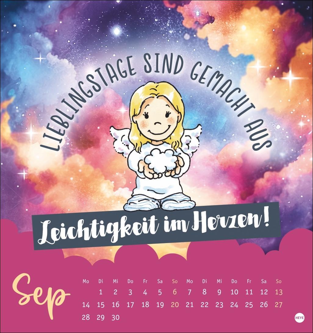 Beispielinhalt (Bild) Schutzengel Postkartenkalender 2026