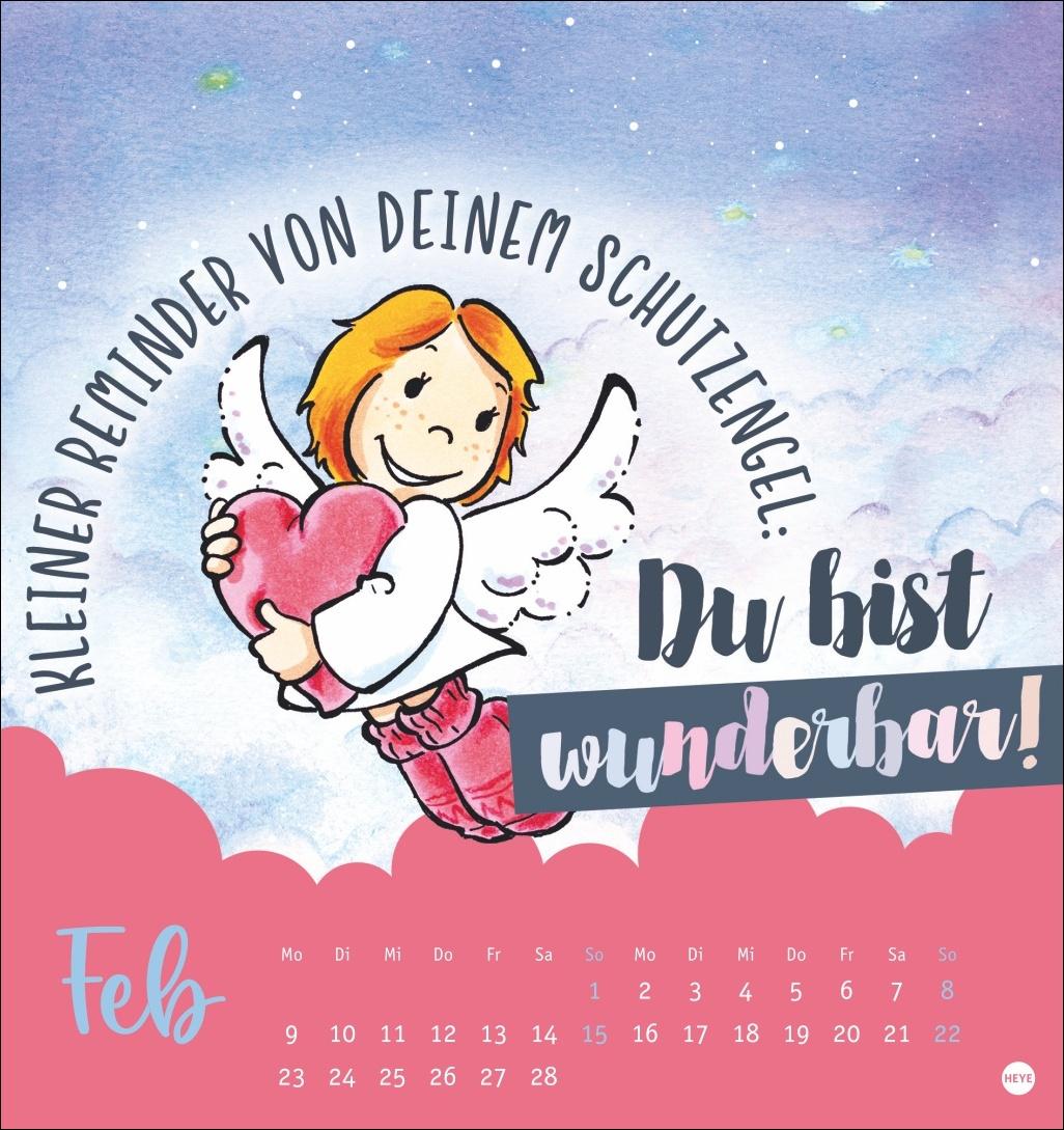 Beispielinhalt (Bild) Schutzengel Postkartenkalender 2026