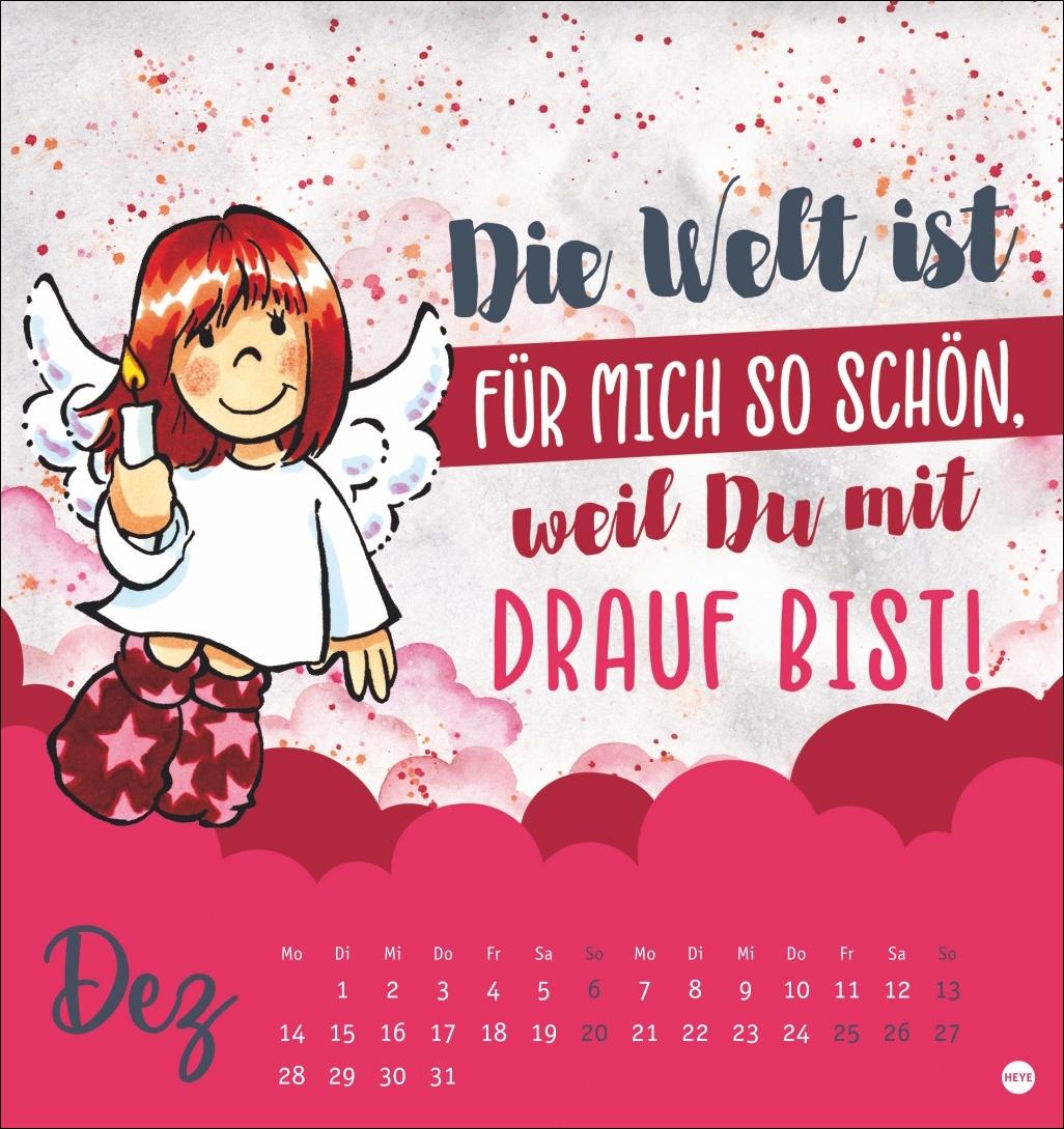 Beispielinhalt (Bild) Schutzengel Postkartenkalender 2026