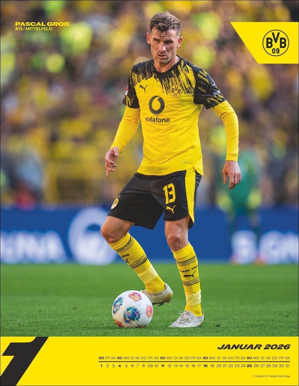 Beispielinhalt (Bild) BVB Posterkalender 2026