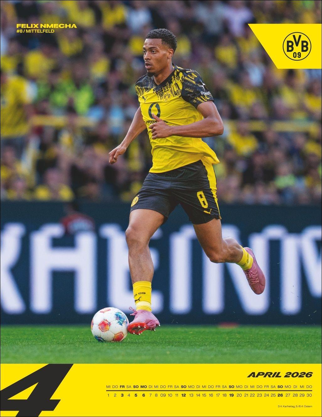 Beispielinhalt (Bild) BVB Posterkalender 2026