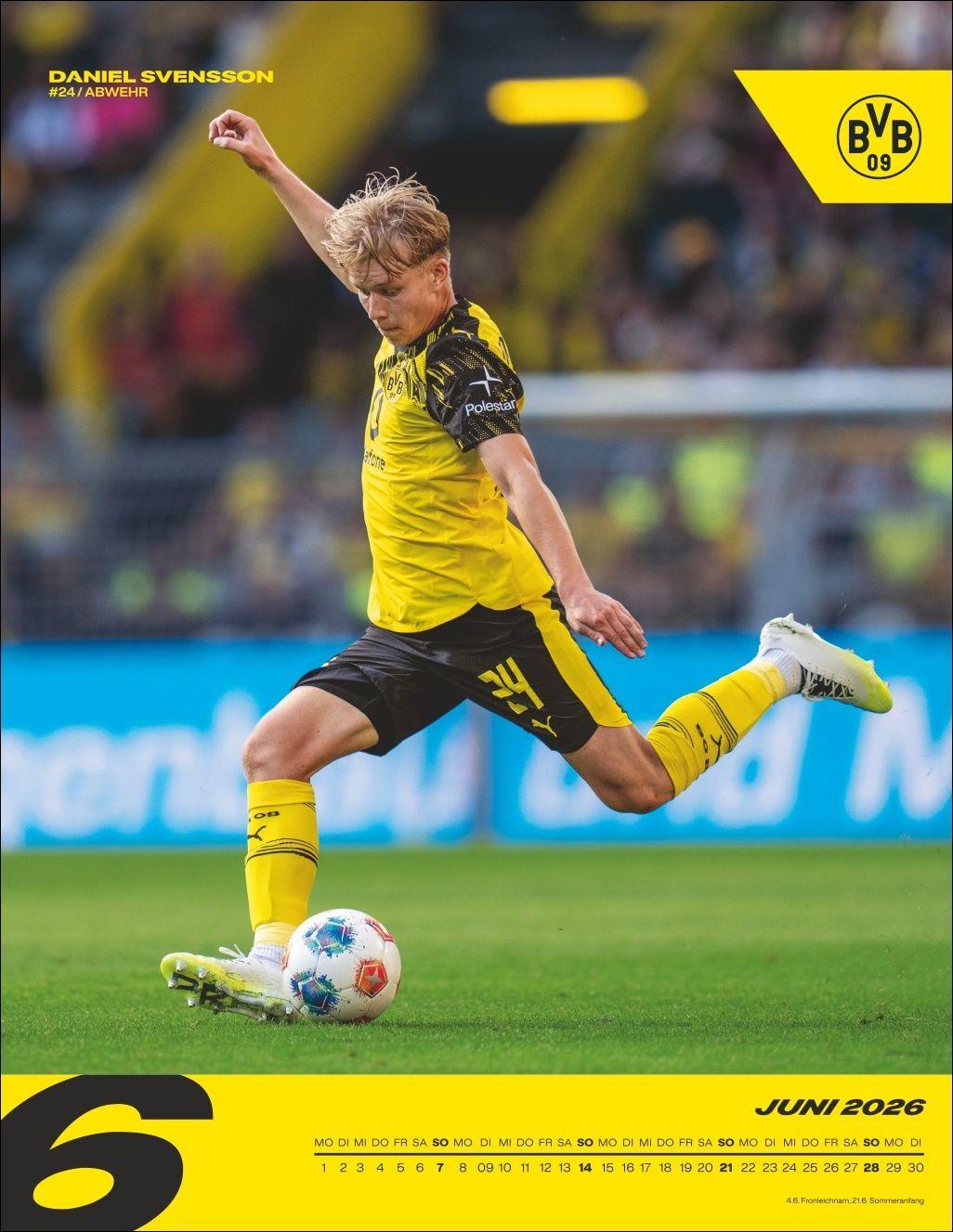 Beispielinhalt (Bild) BVB Posterkalender 2026