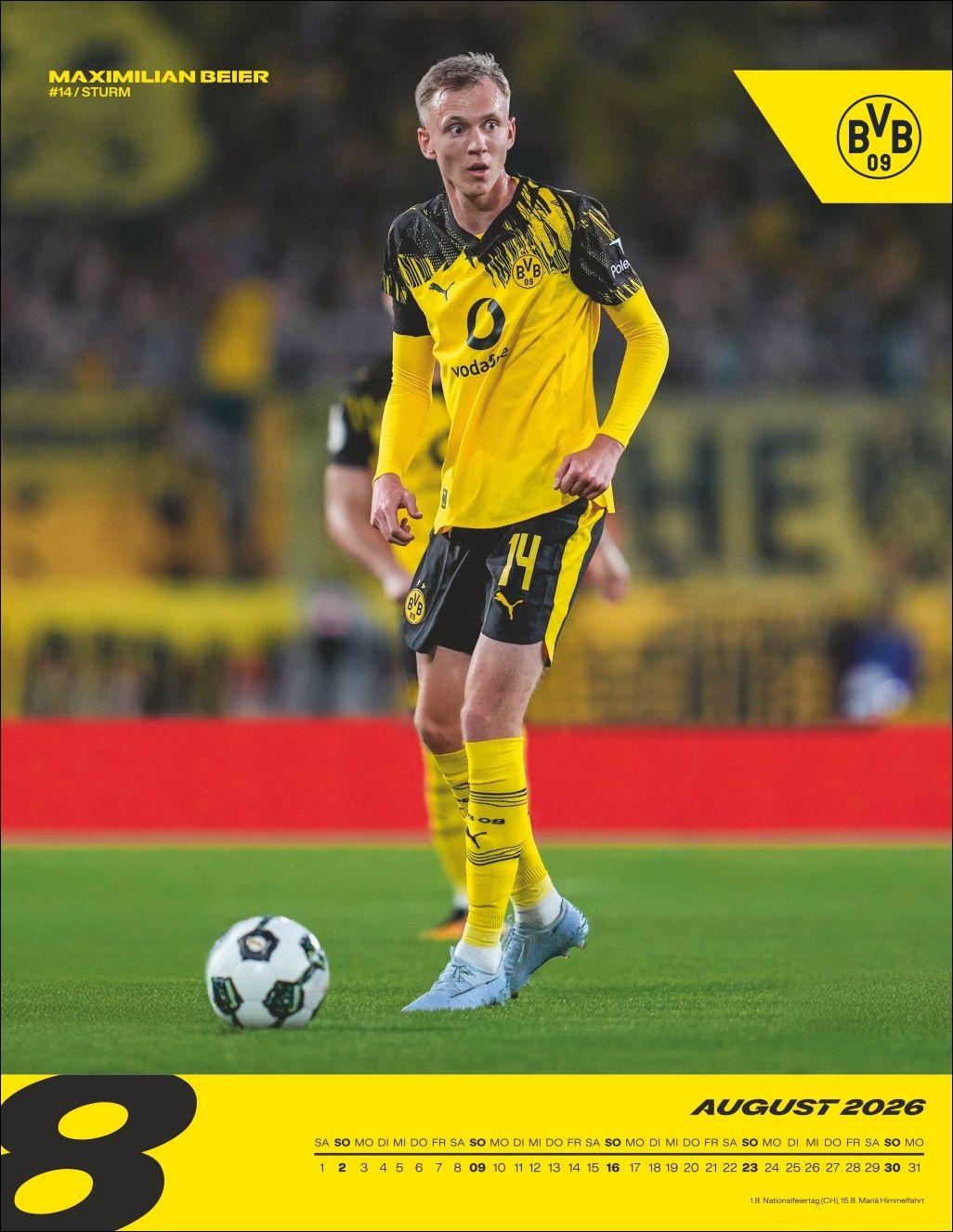 Beispielinhalt (Bild) BVB Posterkalender 2026