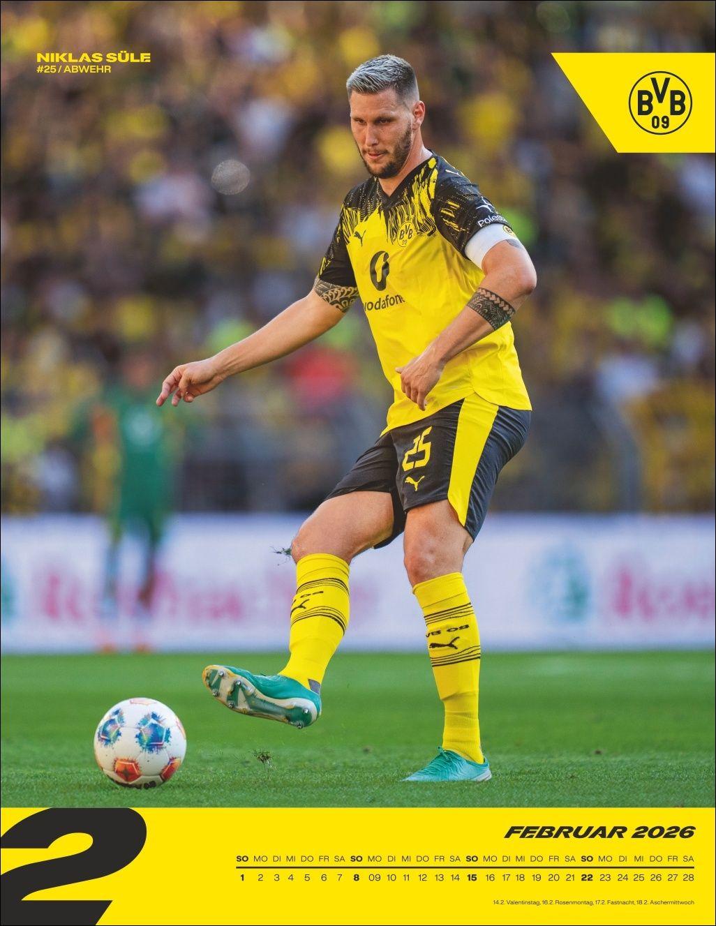 Beispielinhalt (Bild) BVB Posterkalender 2026