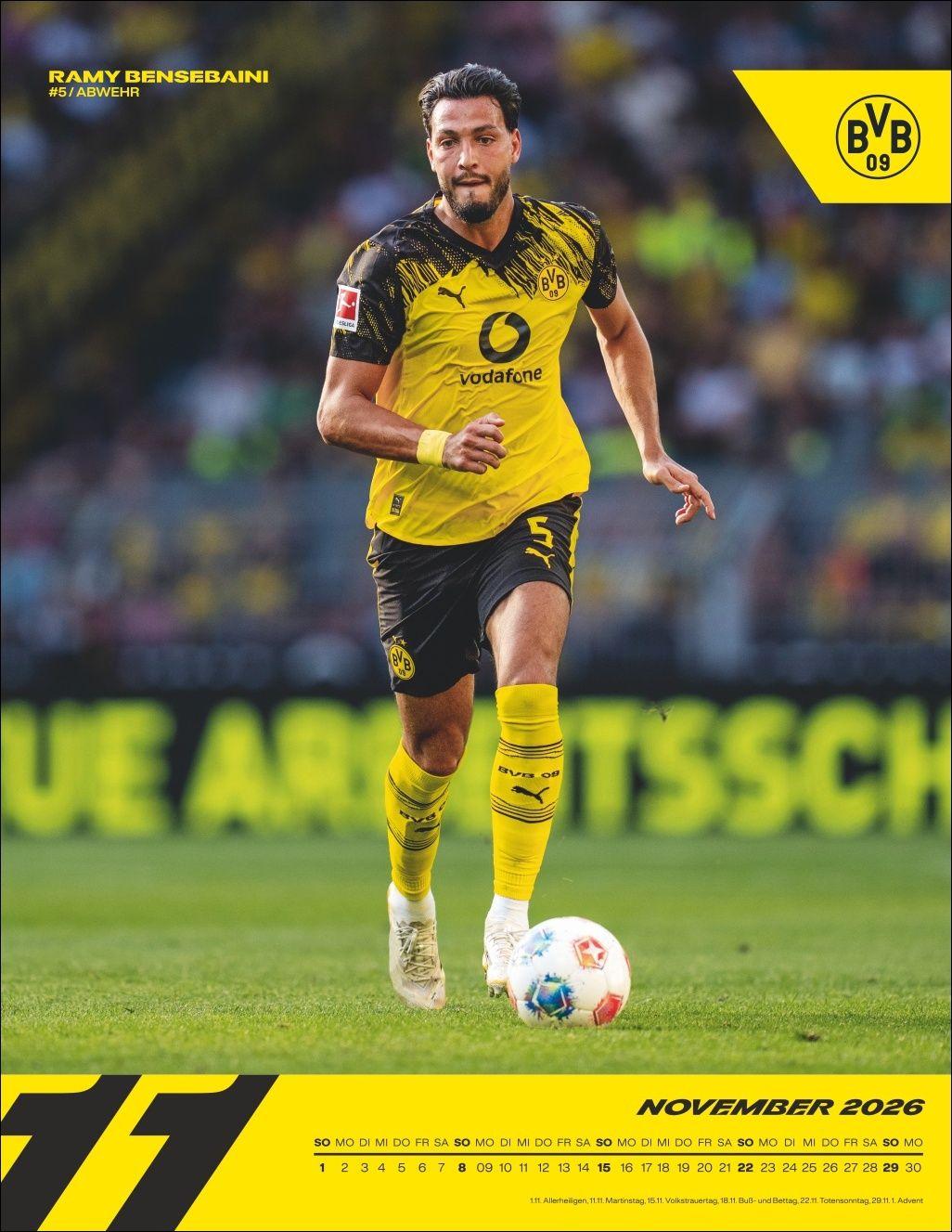 Beispielinhalt (Bild) BVB Posterkalender 2026