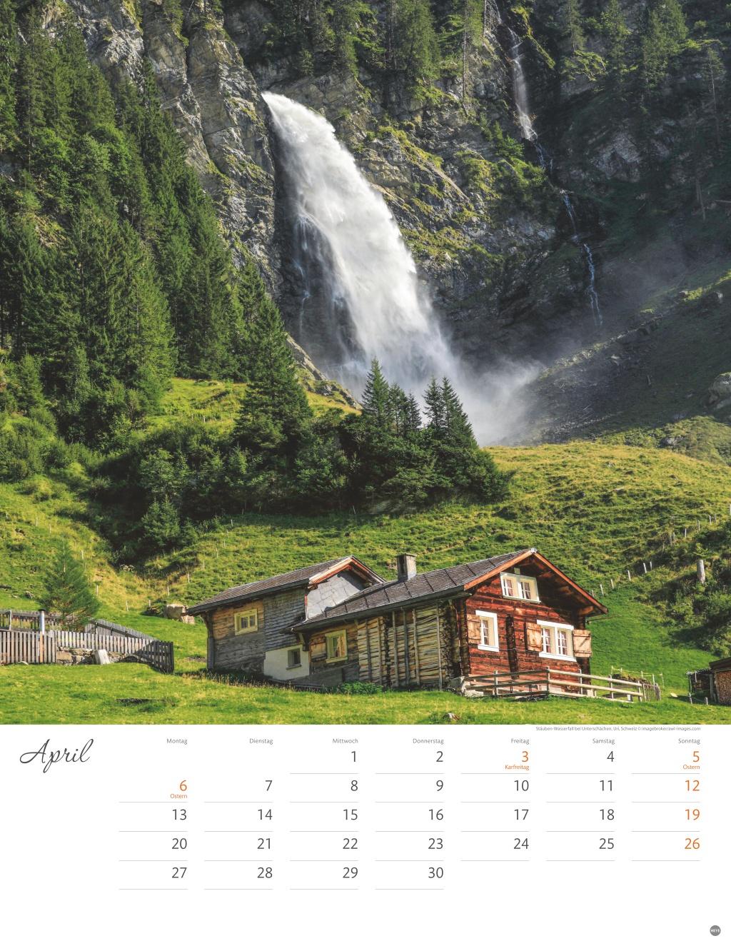 Beispielinhalt (Bild) Schönes Alpenland Posterkalender 2026