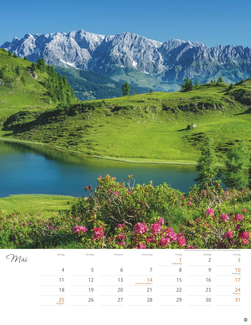 Beispielinhalt (Bild) Schönes Alpenland Posterkalender 2026
