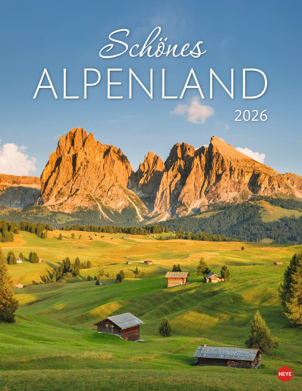 Vorderes Coverbild Schönes Alpenland Posterkalender 2026