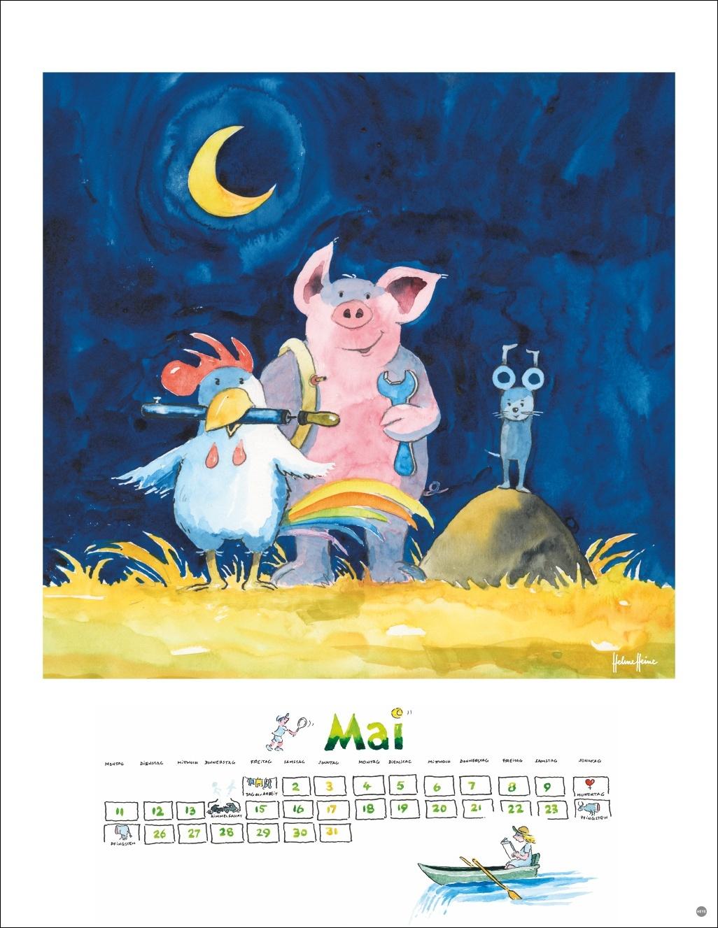 Beispielinhalt (Bild) Helme Heine: Edition Kalender 2026