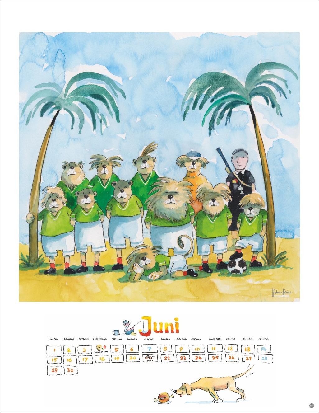 Beispielinhalt (Bild) Helme Heine: Edition Kalender 2026