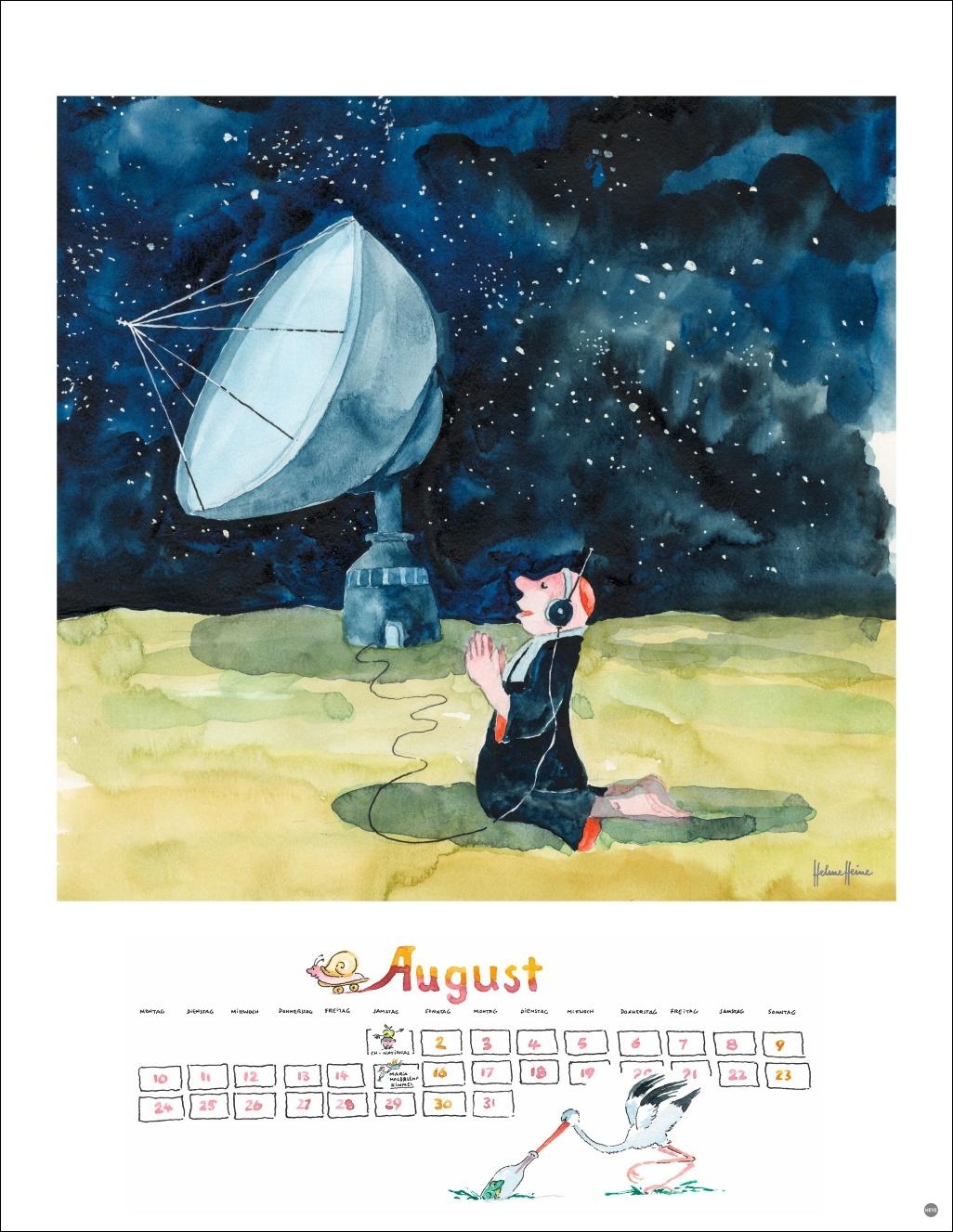 Beispielinhalt (Bild) Helme Heine: Edition Kalender 2026