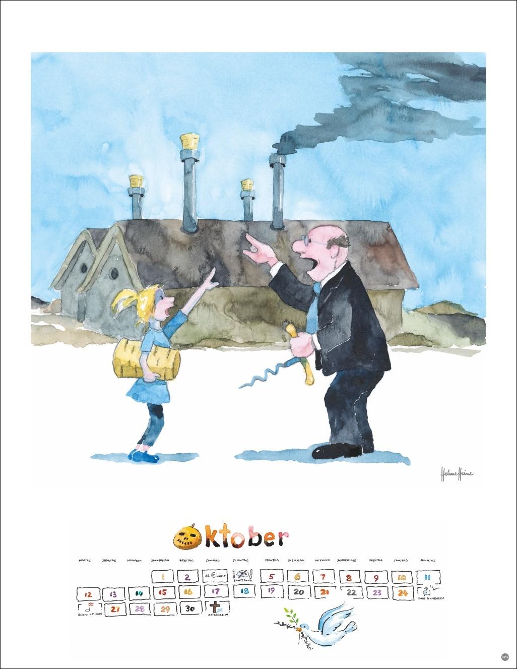 Beispielinhalt (Bild) Helme Heine: Edition Kalender 2026