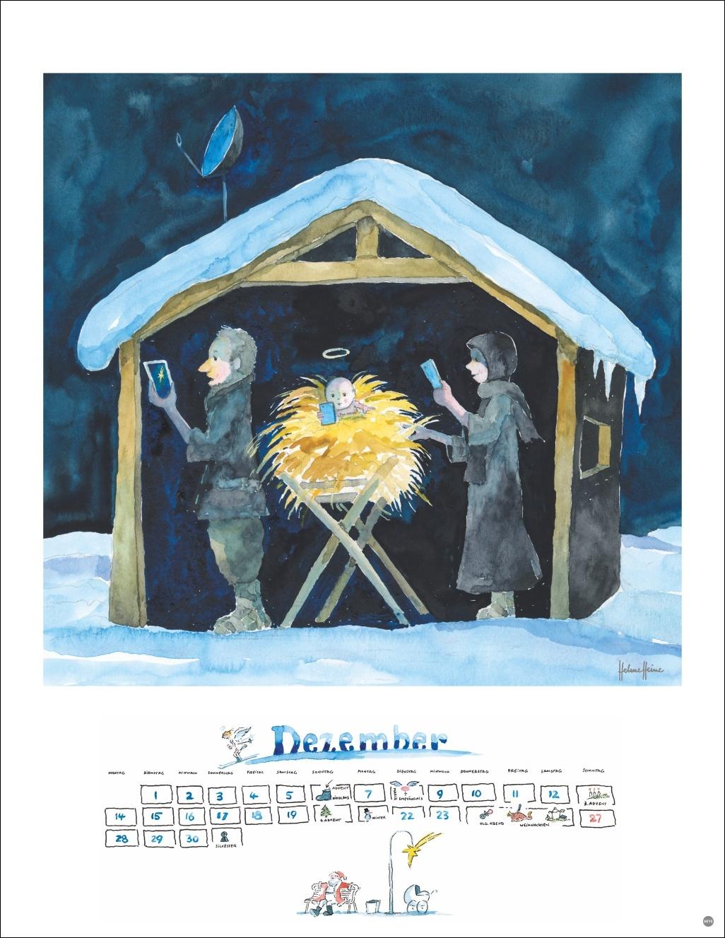 Beispielinhalt (Bild) Helme Heine: Edition Kalender 2026