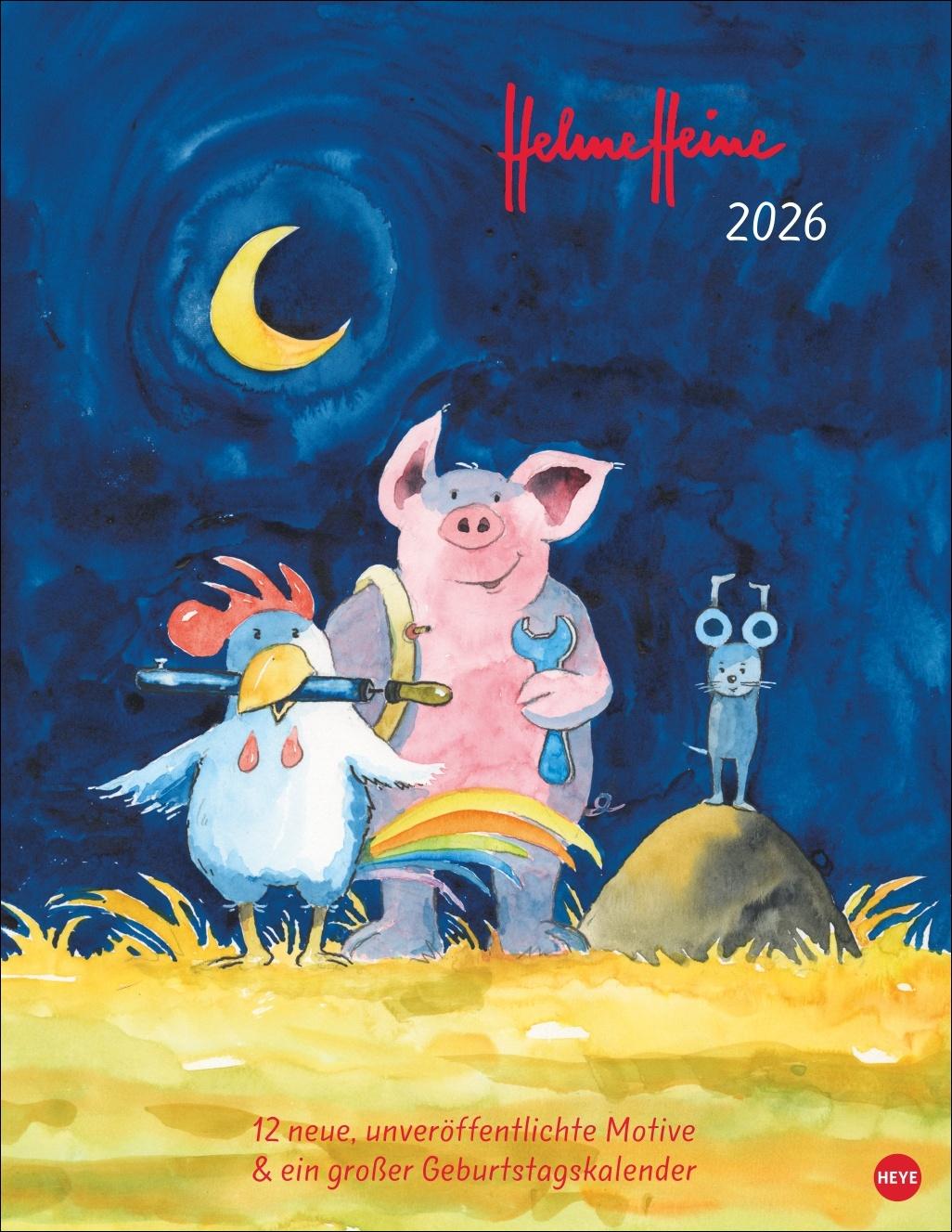 Vorderes Coverbild Helme Heine: Edition Kalender 2026