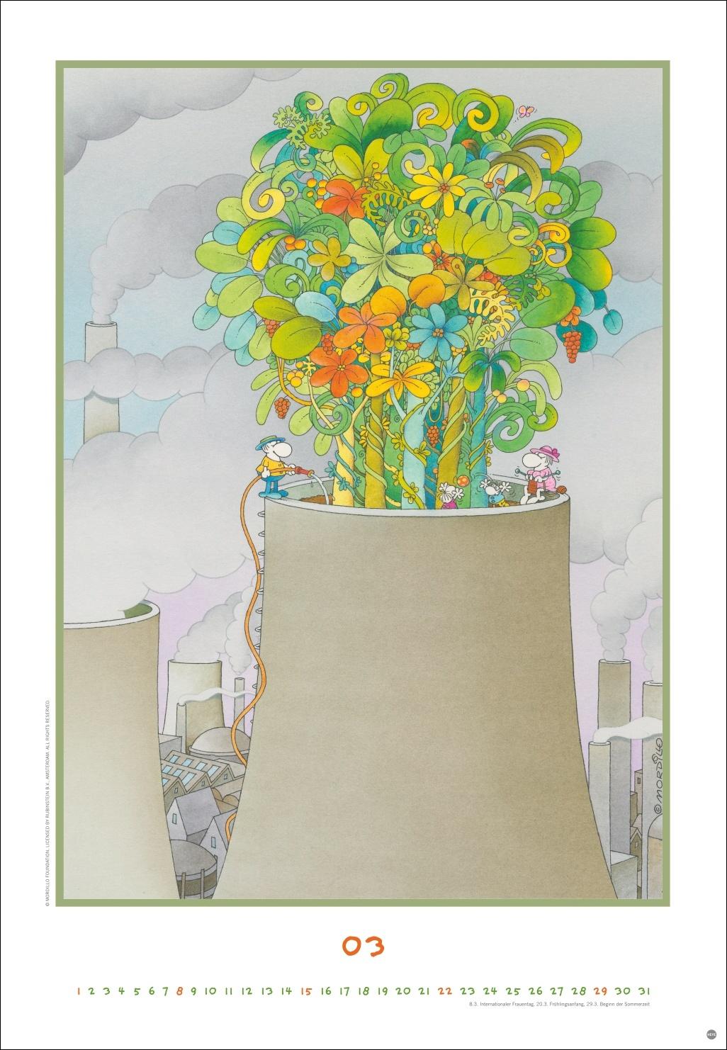 Beispielinhalt (Bild) Mordillo Edition Kalender 2026