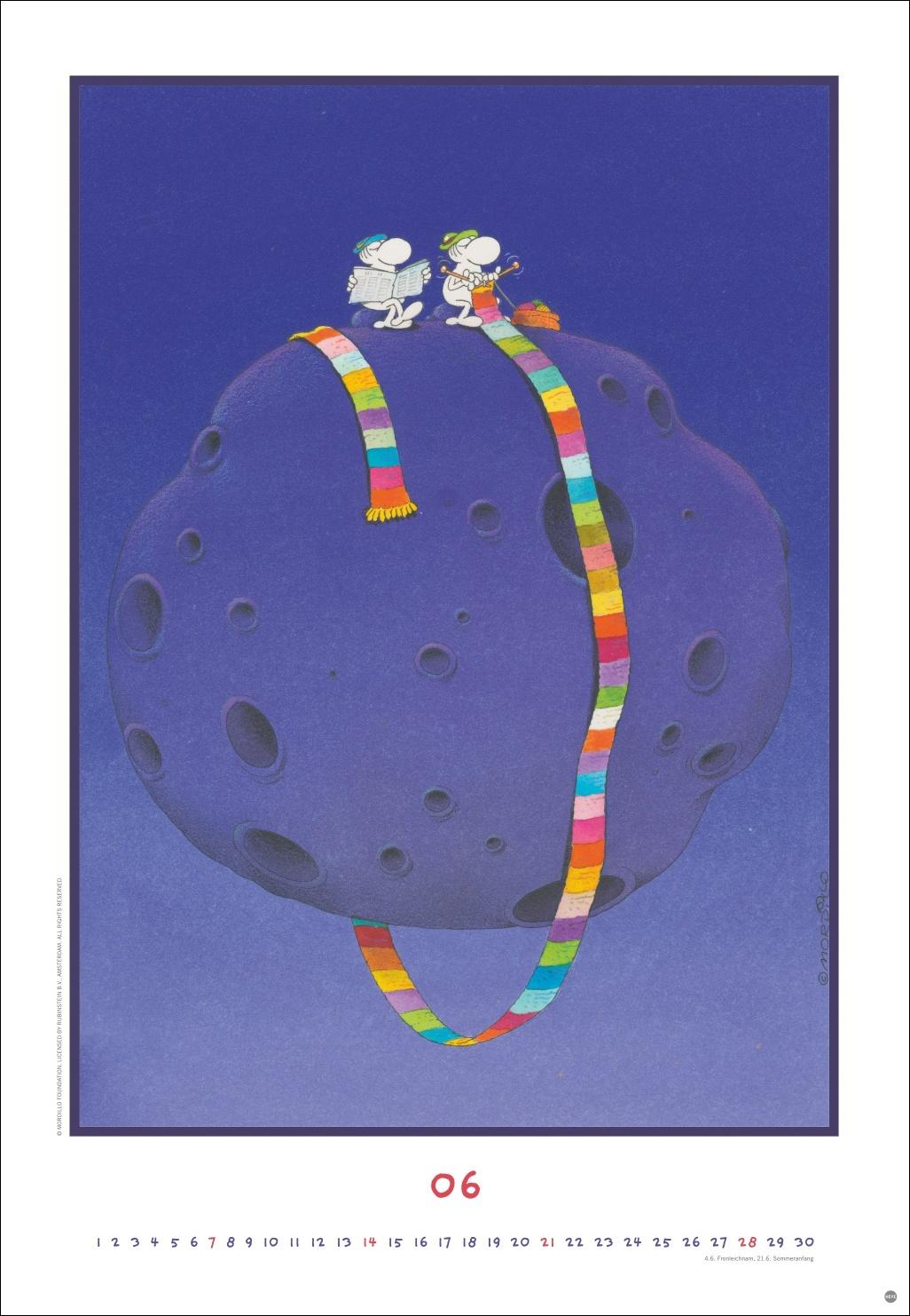 Beispielinhalt (Bild) Mordillo Edition Kalender 2026