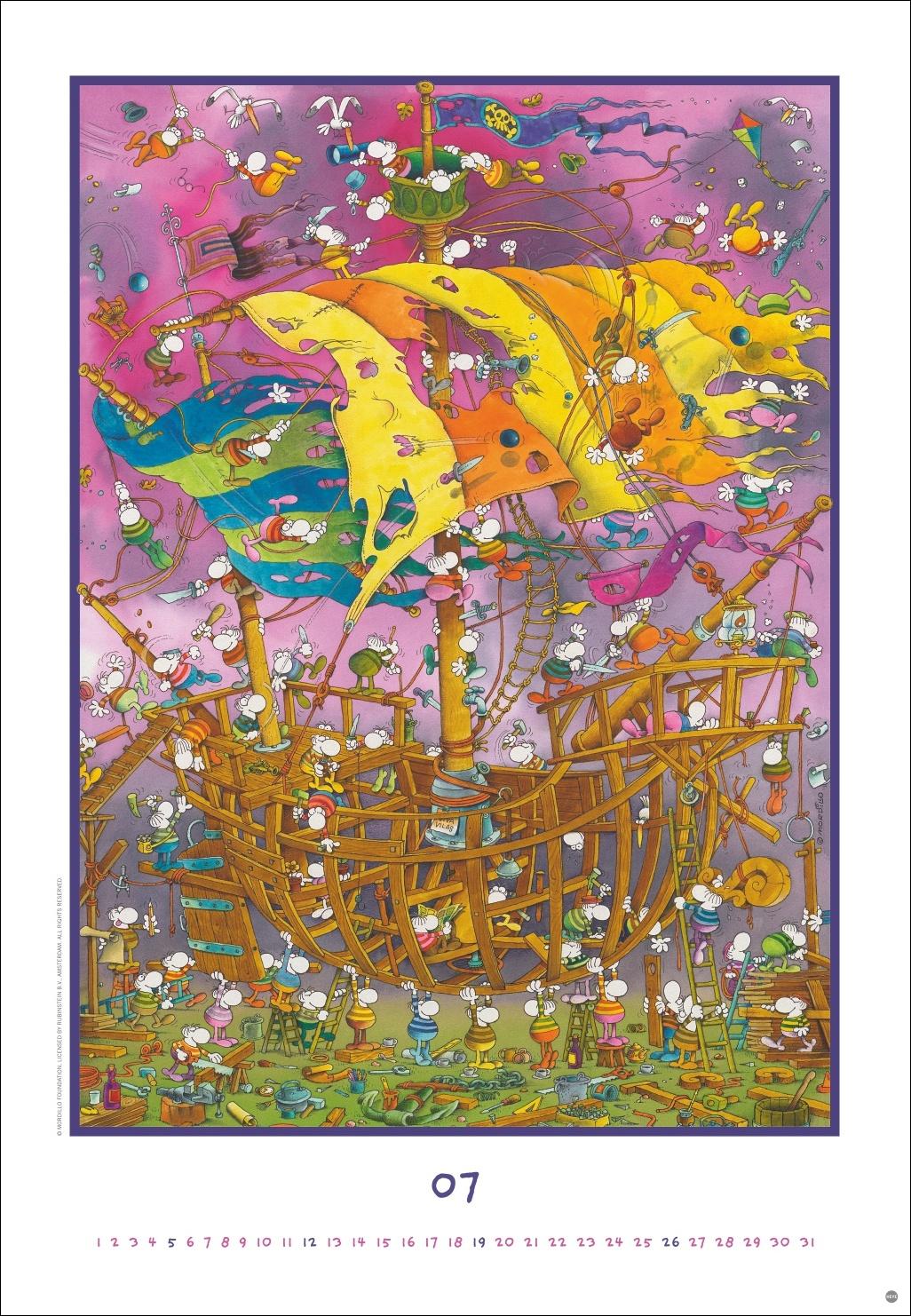 Beispielinhalt (Bild) Mordillo Edition Kalender 2026