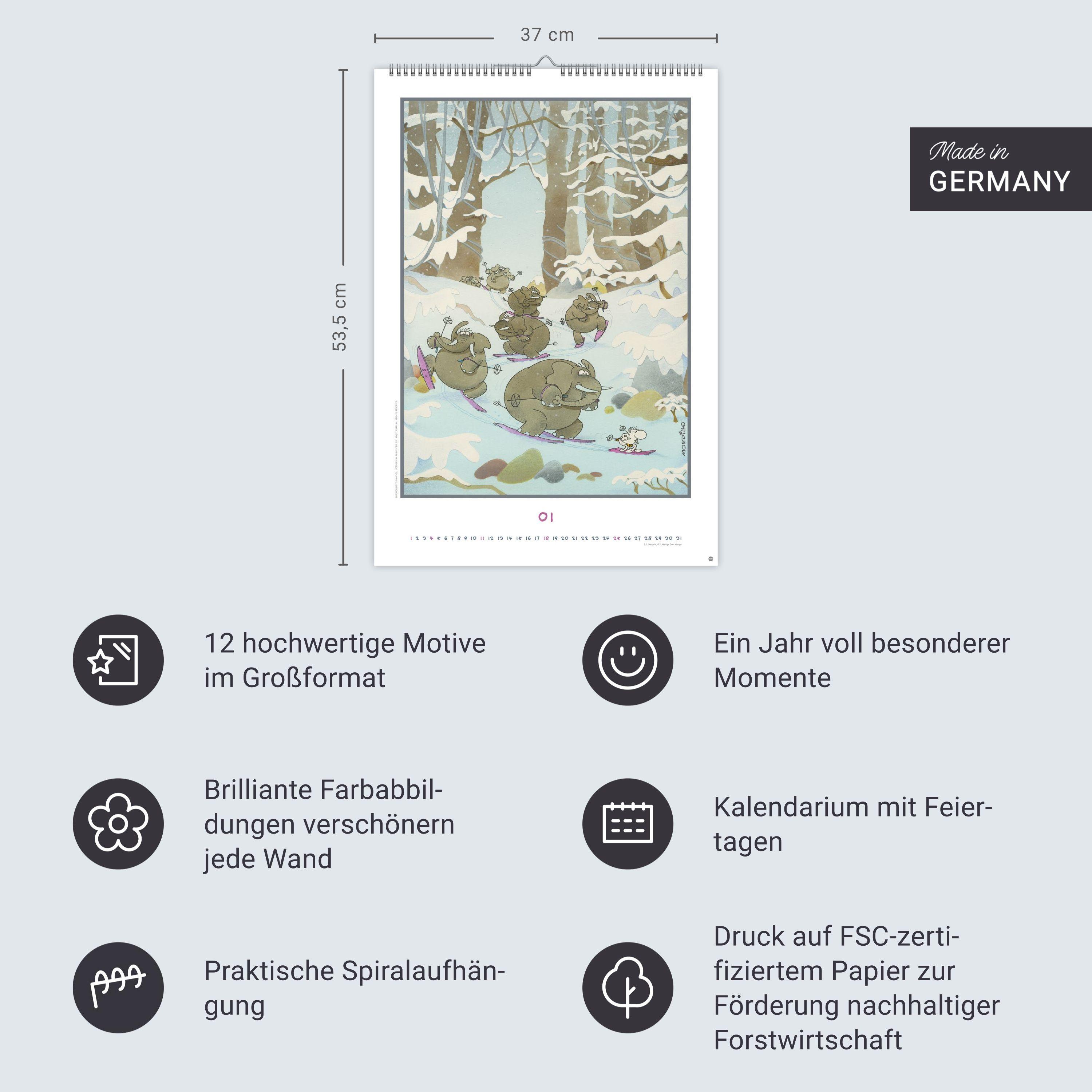 Beispielinhalt (Bild) Mordillo Edition Kalender 2026