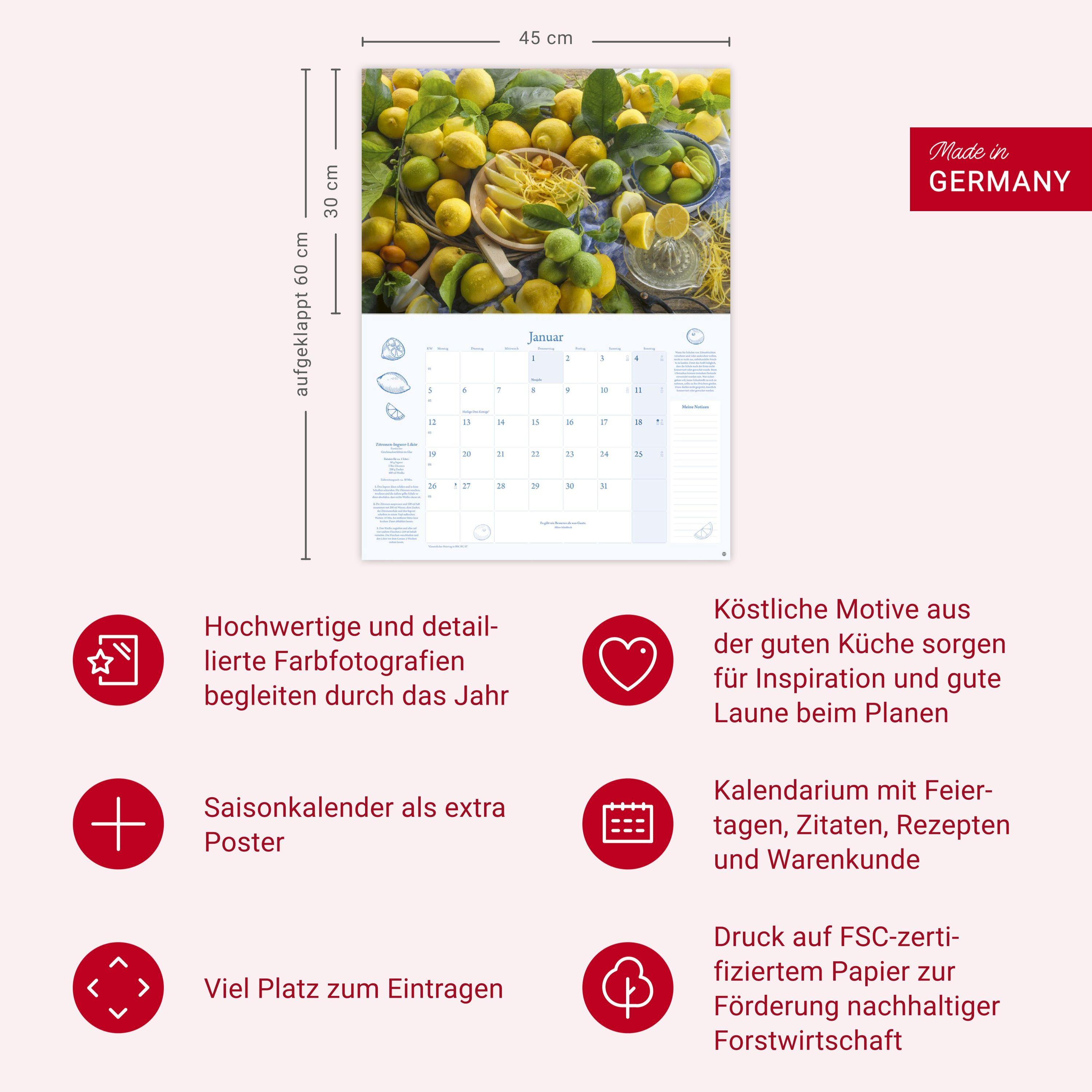 Beispielinhalt (Bild) Küchenkalender Broschur XL 2026