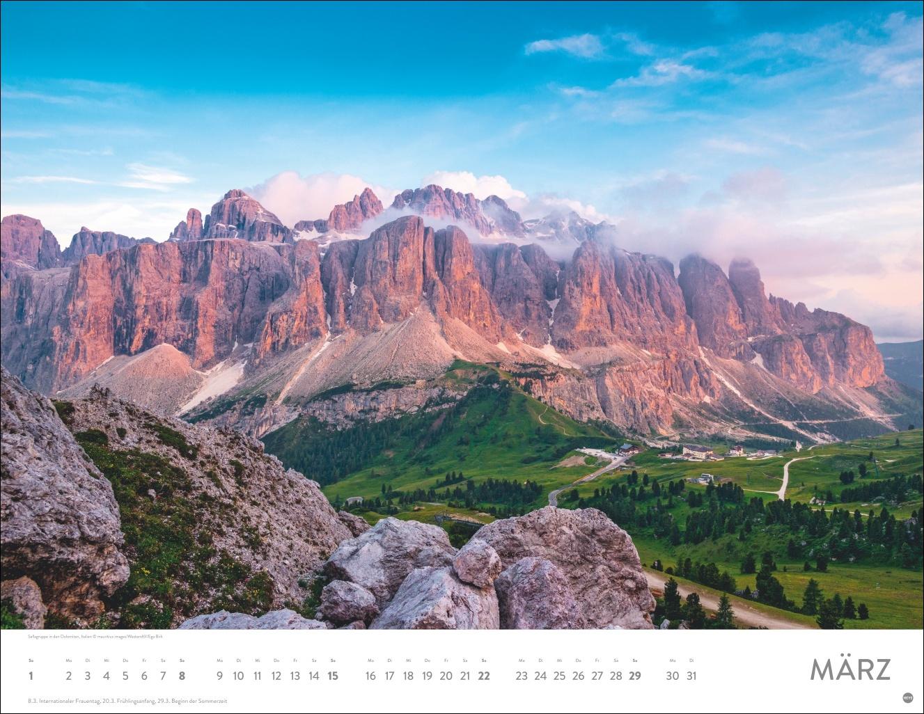 Beispielinhalt (Bild) Faszination Alpen Posterkalender 2026