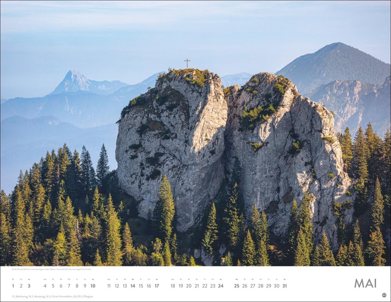 Beispielinhalt (Bild) Faszination Alpen Posterkalender 2026