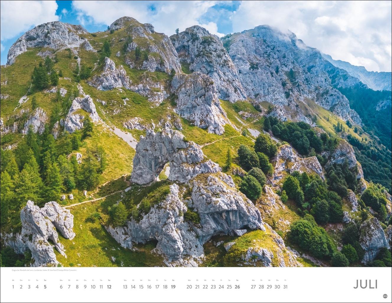 Beispielinhalt (Bild) Faszination Alpen Posterkalender 2026