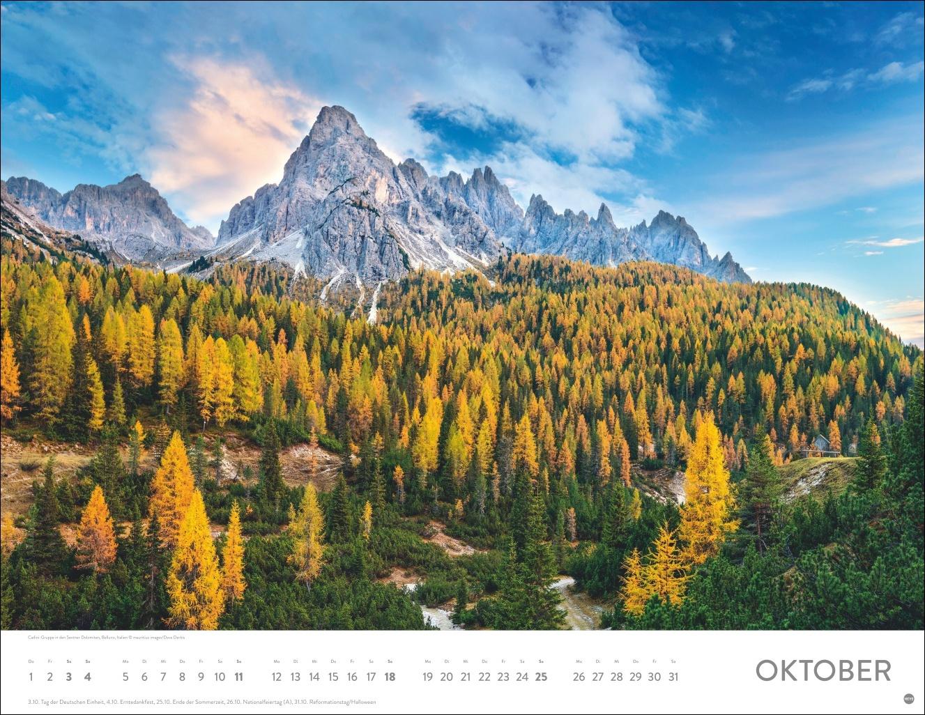 Beispielinhalt (Bild) Faszination Alpen Posterkalender 2026