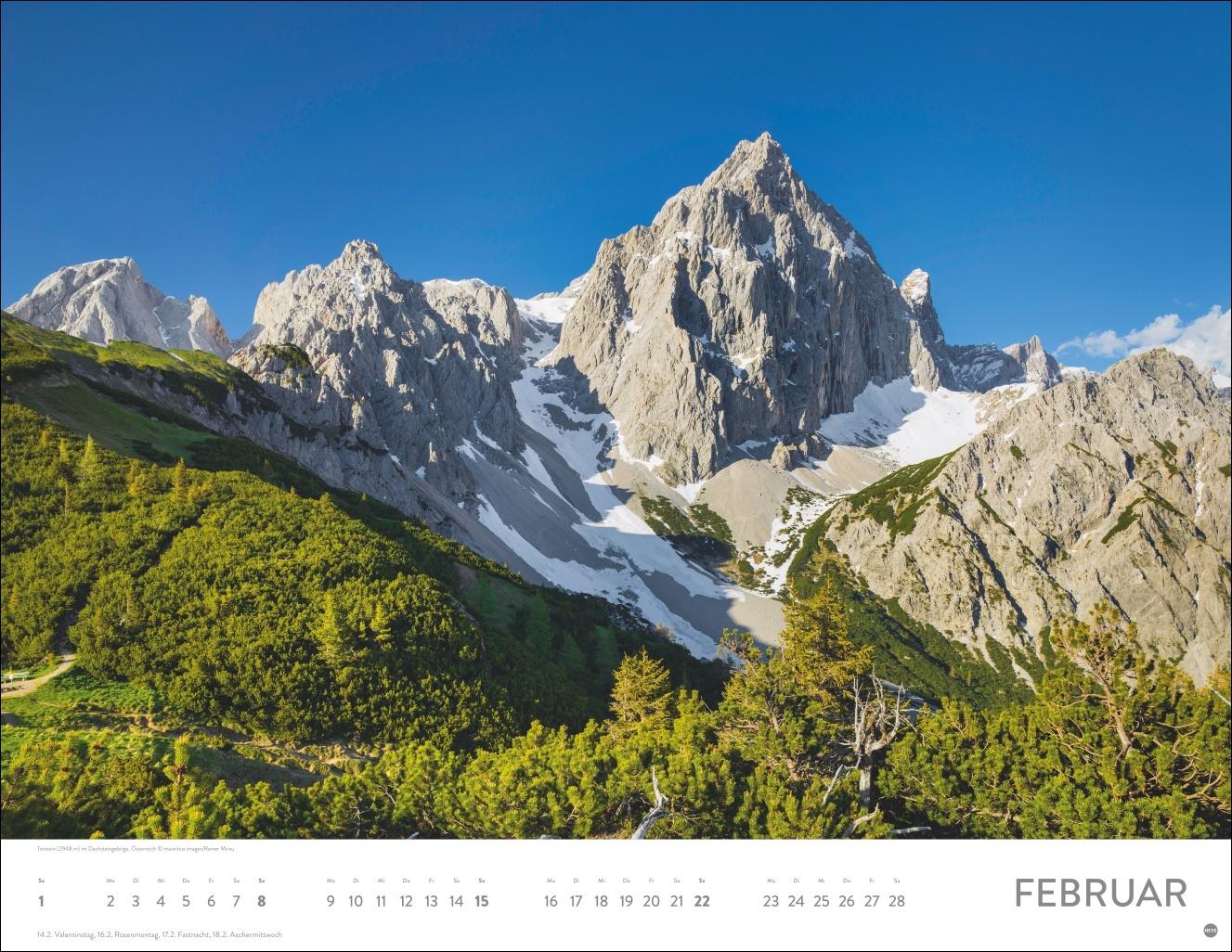 Beispielinhalt (Bild) Faszination Alpen Posterkalender 2026