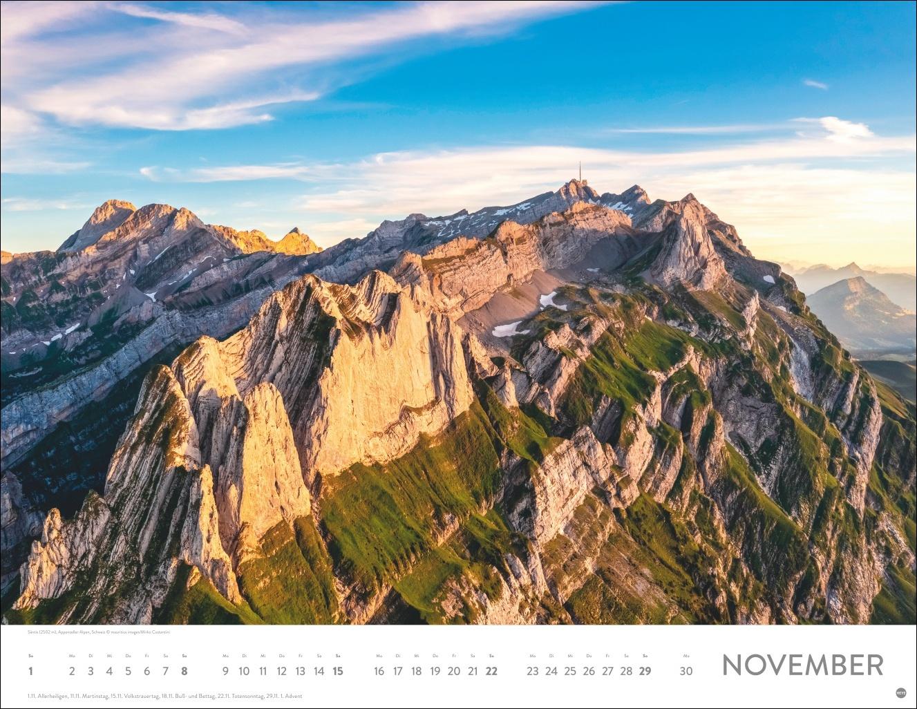 Beispielinhalt (Bild) Faszination Alpen Posterkalender 2026