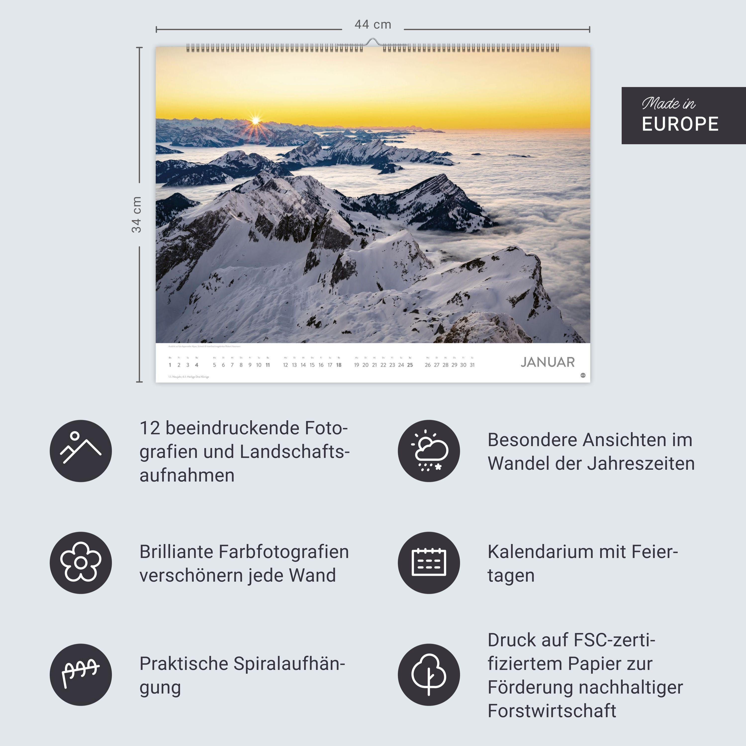Beispielinhalt (Bild) Faszination Alpen Posterkalender 2026