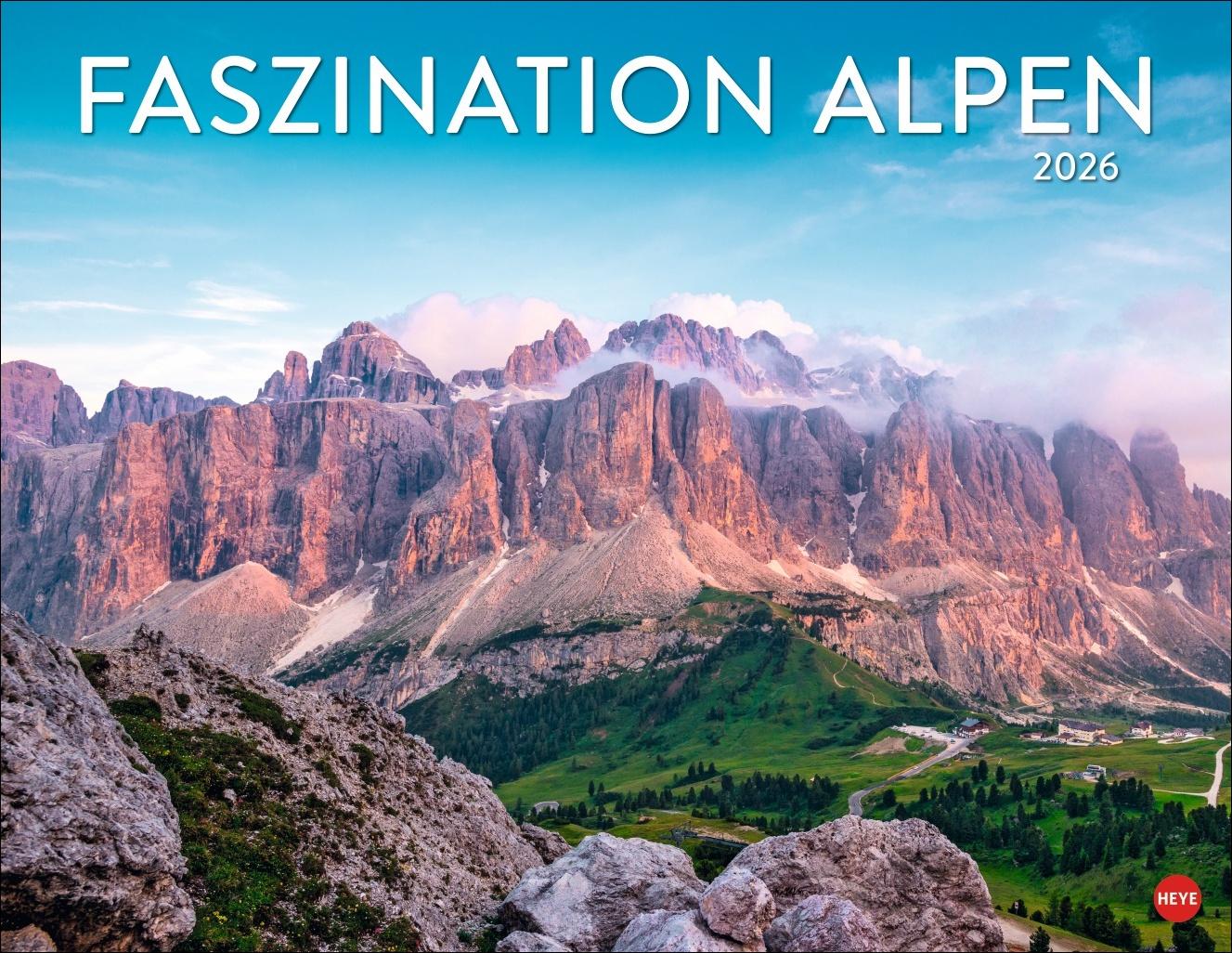 Vorderes Coverbild Faszination Alpen Posterkalender 2026