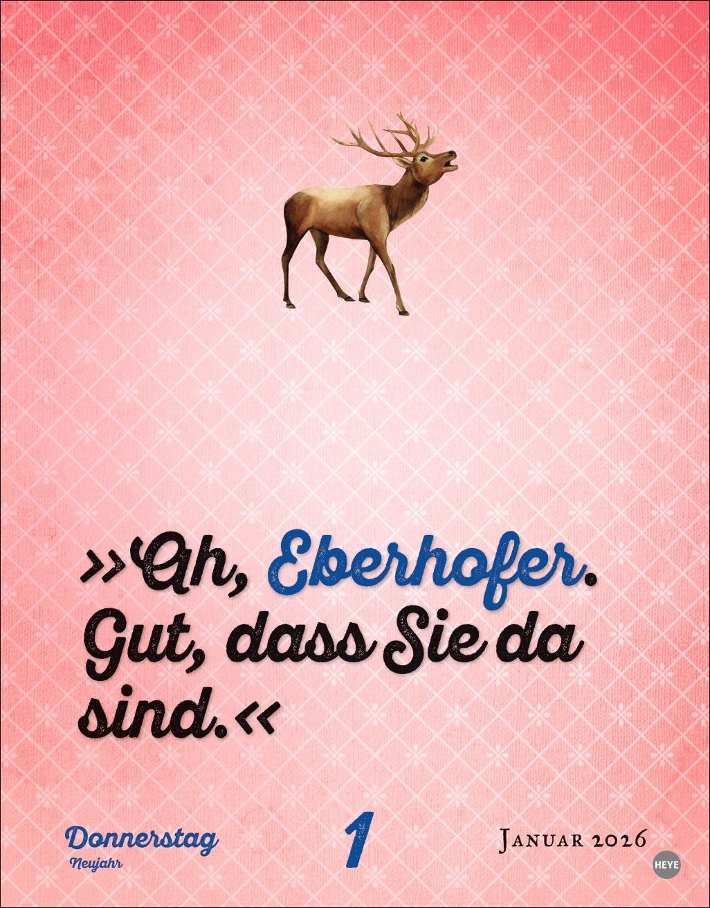 Beispielinhalt (Bild) Rita Falk Jahres-Gröstl Tagesabreißkalender 2026