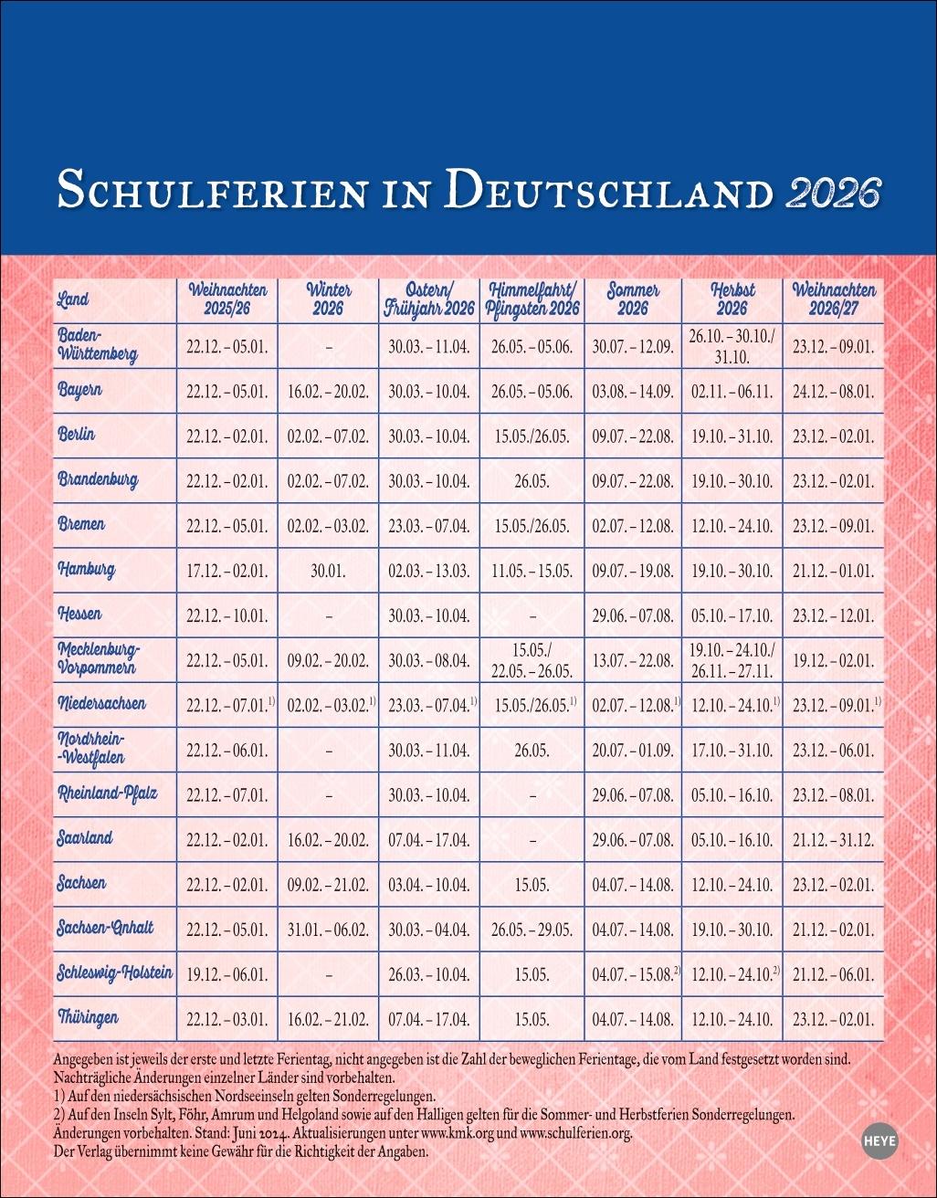 Beispielinhalt (Bild) Rita Falk Jahres-Gröstl Tagesabreißkalender 2026