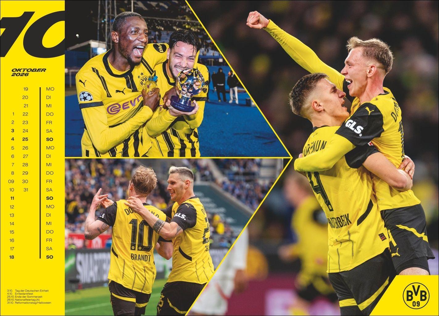 Beispielinhalt (Bild) BVB Edition Kalender 2026