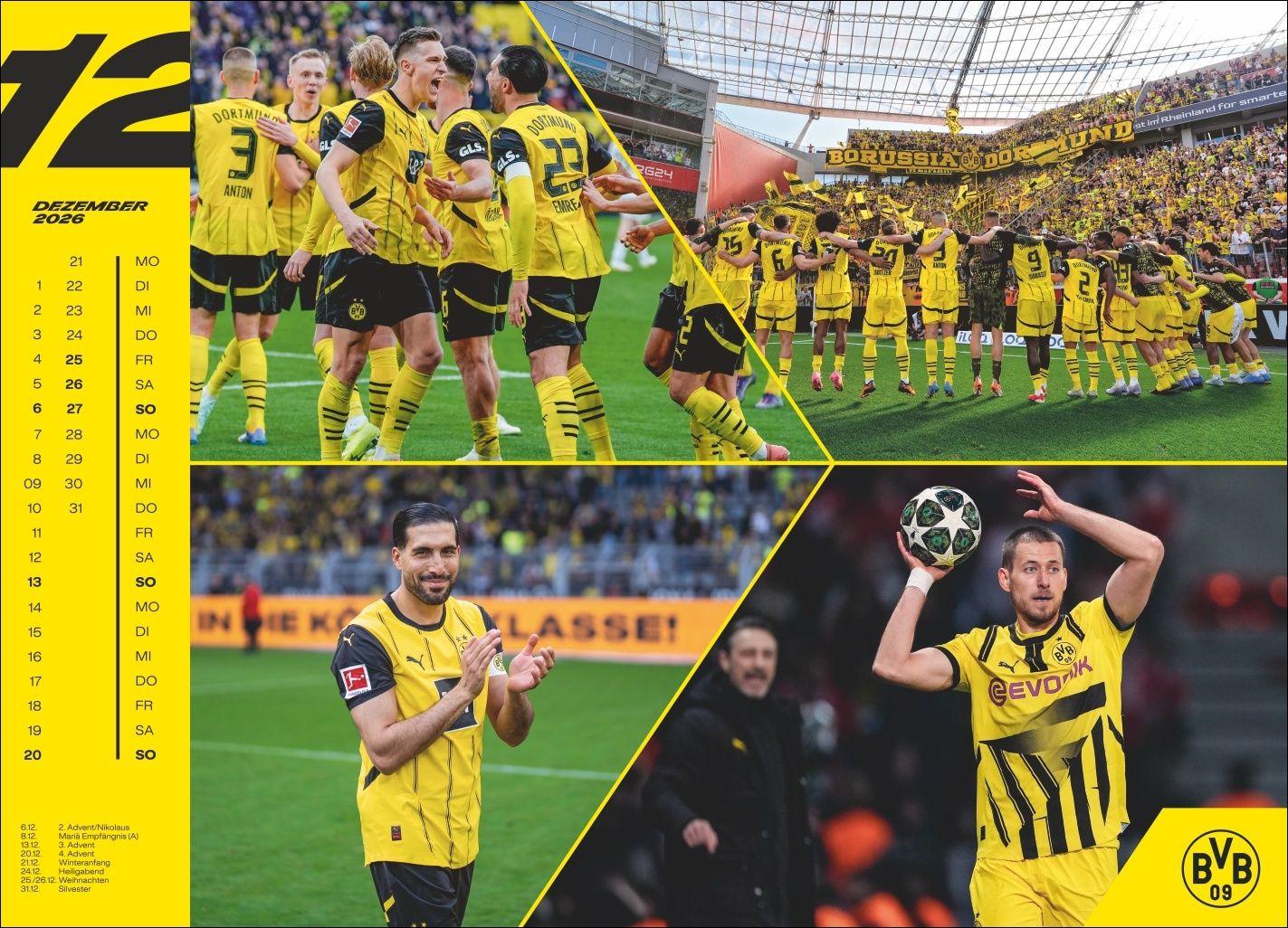 Beispielinhalt (Bild) BVB Edition Kalender 2026