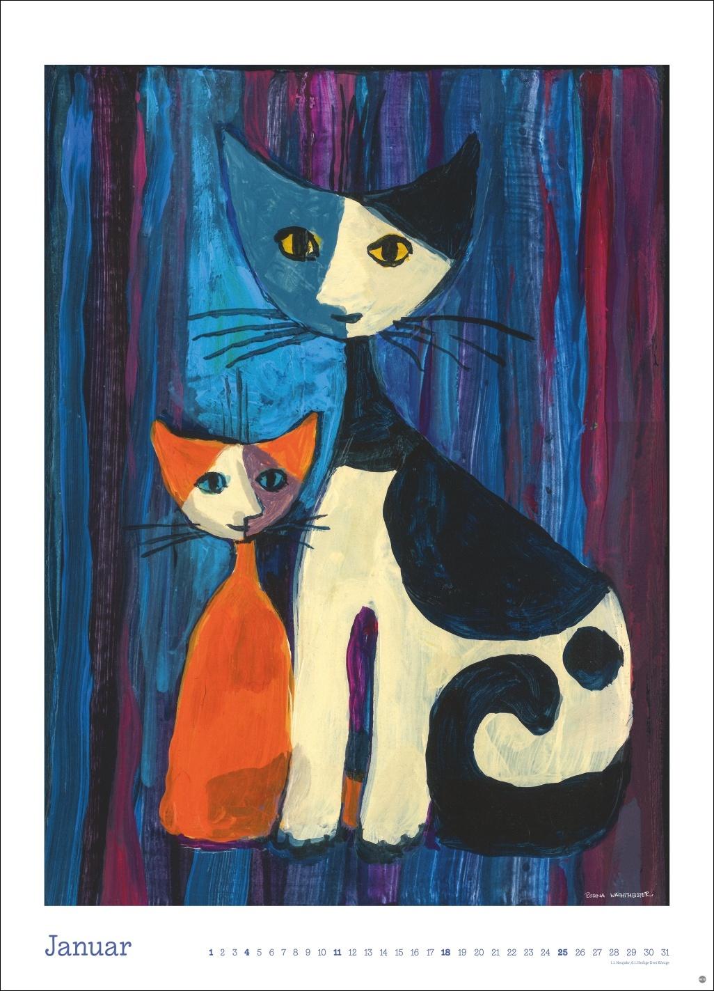Beispielinhalt (Bild) Rosina Wachtmeister Edition Kalender 2026
