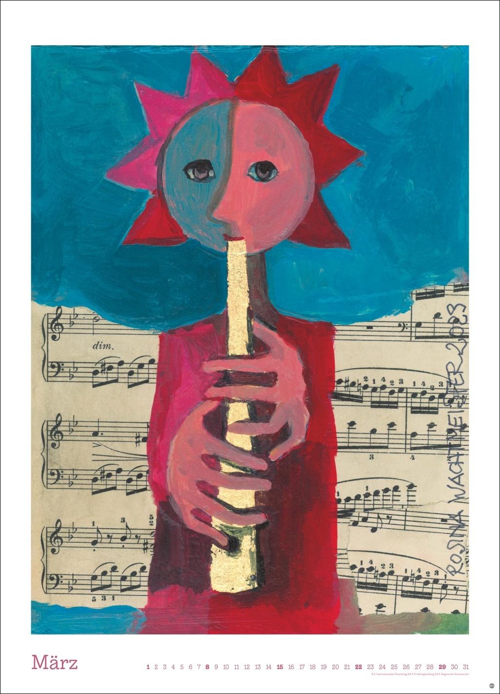 Beispielinhalt (Bild) Rosina Wachtmeister Edition Kalender 2026