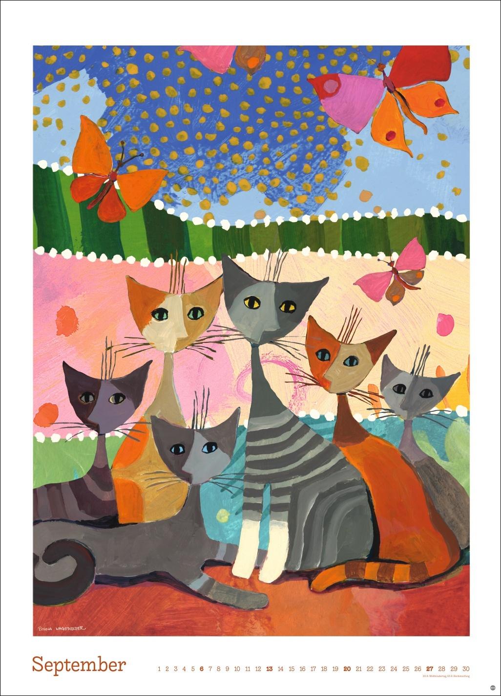 Beispielinhalt (Bild) Rosina Wachtmeister Edition Kalender 2026