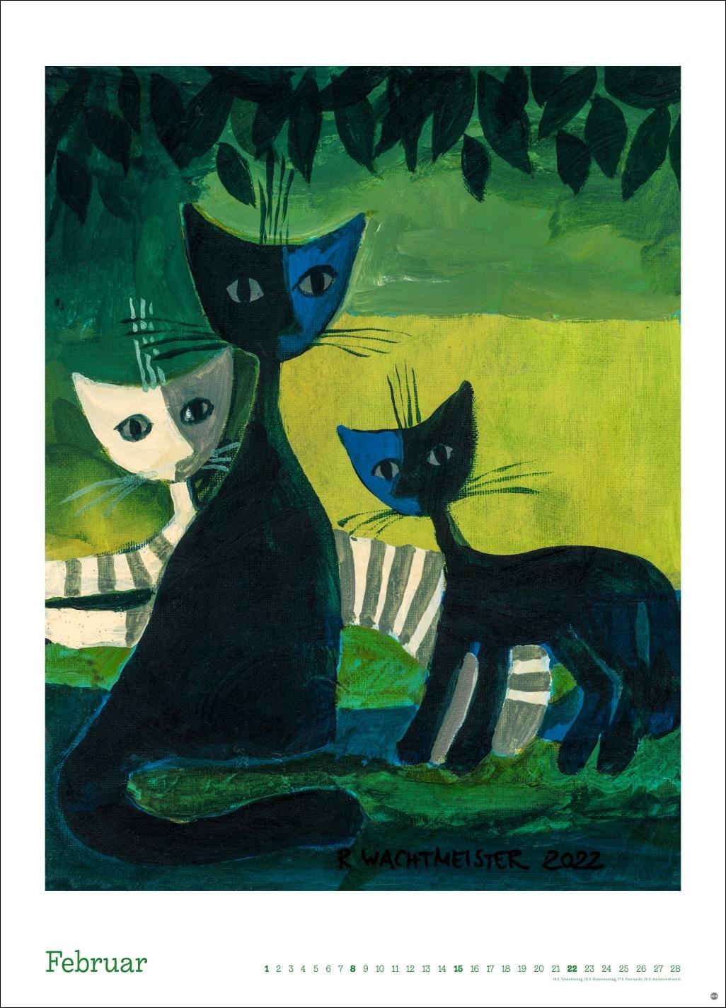 Beispielinhalt (Bild) Rosina Wachtmeister Edition Kalender 2026