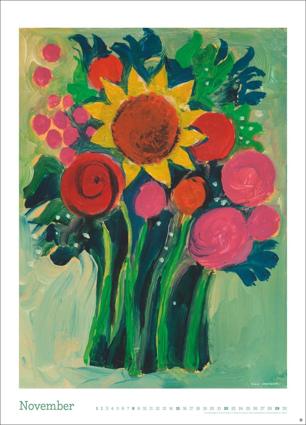 Beispielinhalt (Bild) Rosina Wachtmeister Edition Kalender 2026