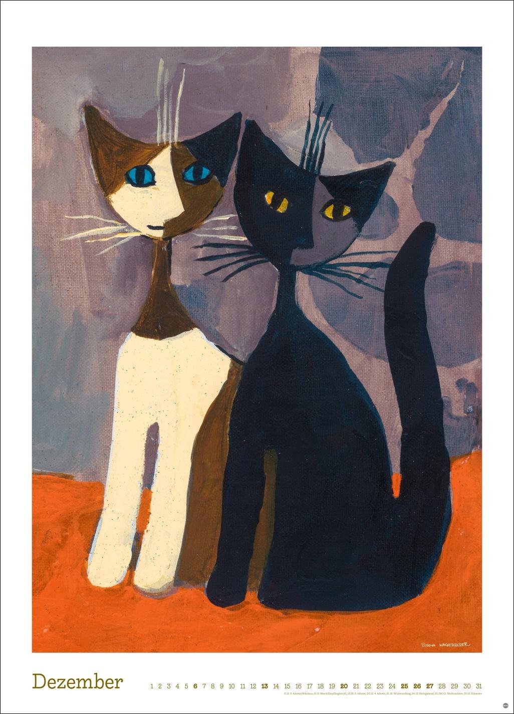 Beispielinhalt (Bild) Rosina Wachtmeister Edition Kalender 2026