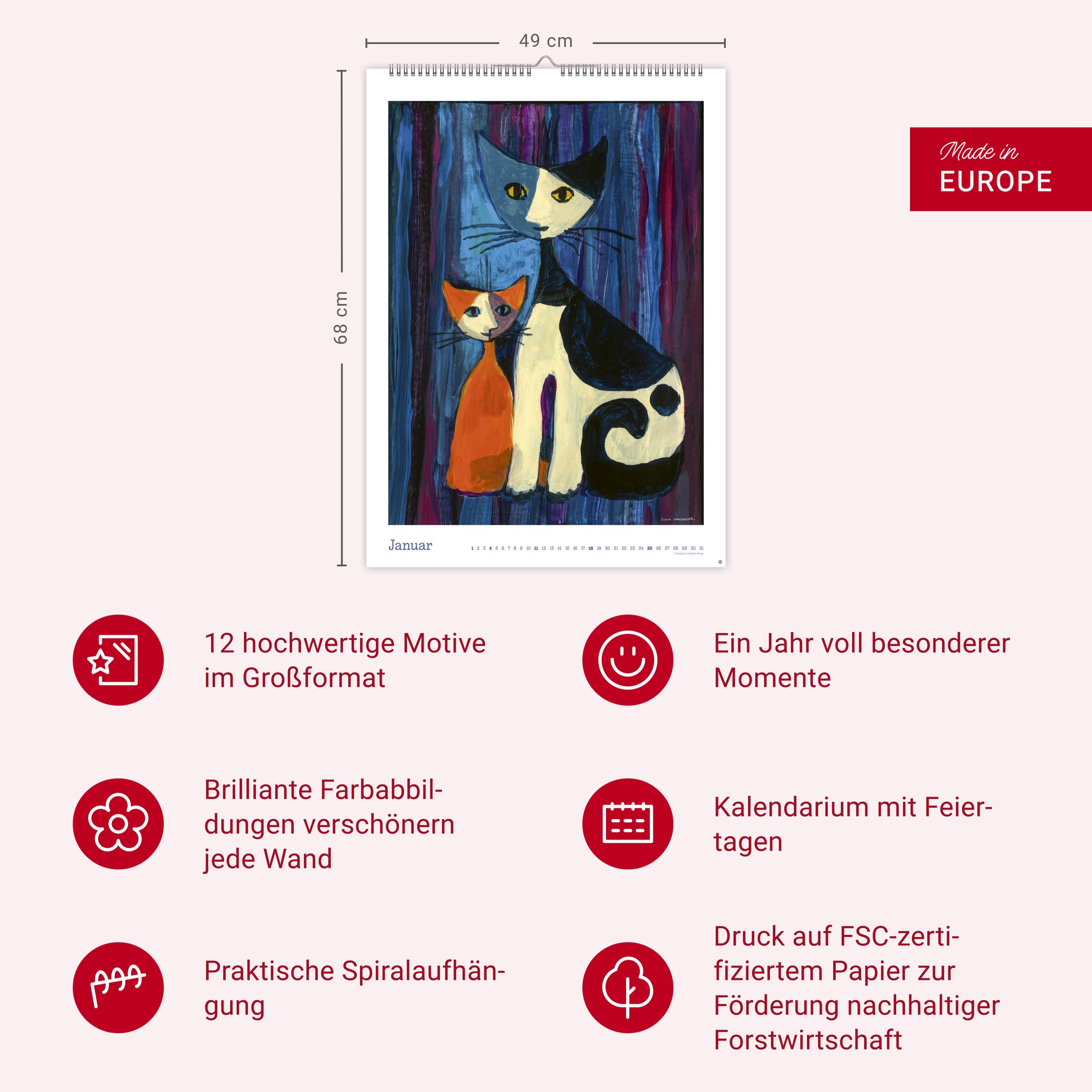 Beispielinhalt (Bild) Rosina Wachtmeister Edition Kalender 2026