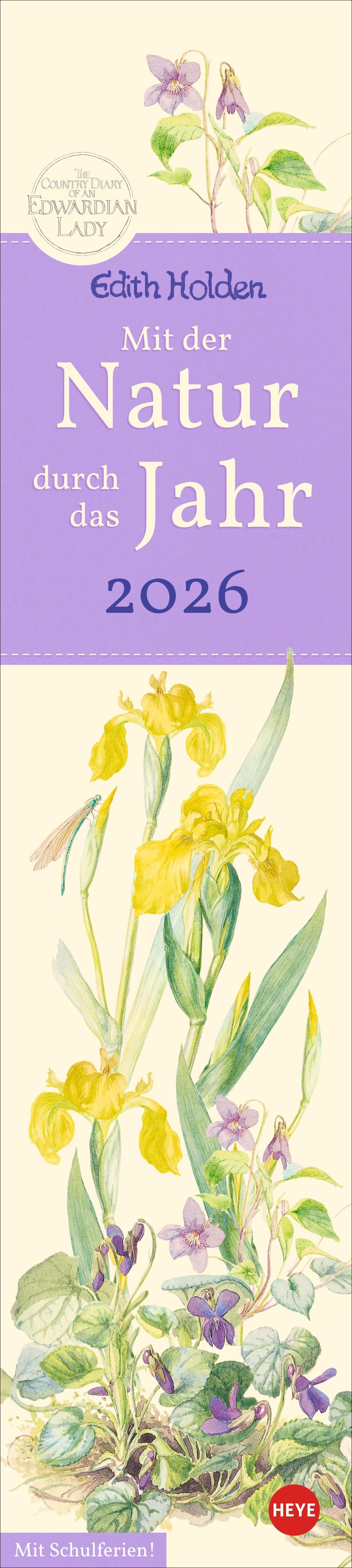 Vorderes Coverbild Edith Holden: Mit der Natur durchs Jahr Kalender 2026