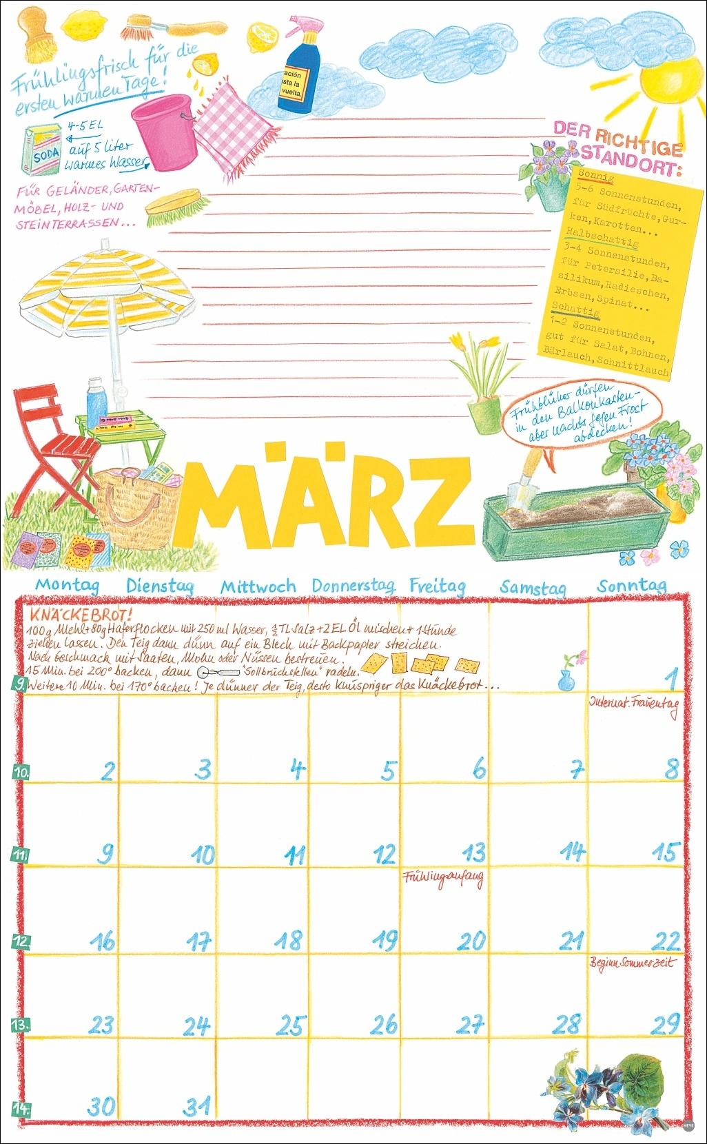 Beispielinhalt (Bild) Gabi Kohwagner Mein persönlicher Kalender 2026