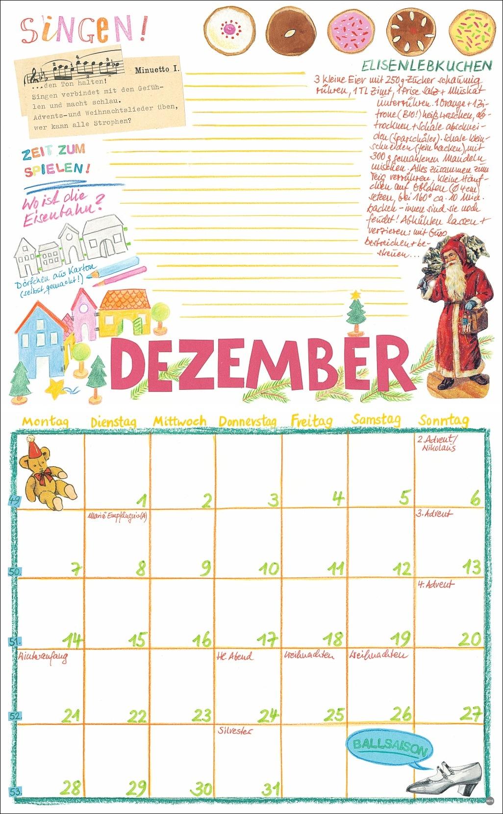 Beispielinhalt (Bild) Gabi Kohwagner Mein persönlicher Kalender 2026