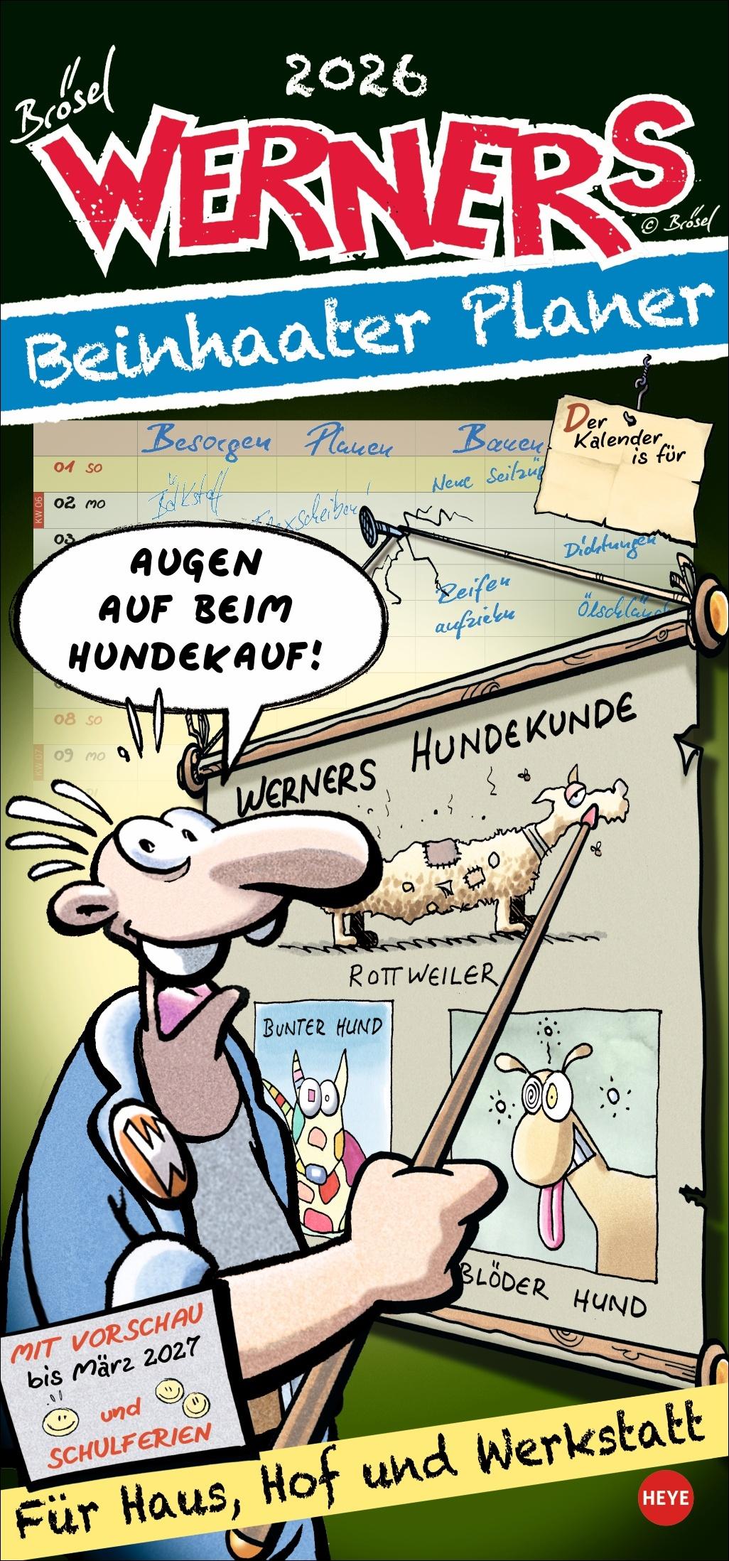 Vorderes Coverbild Werner Werkstattplaner 2026