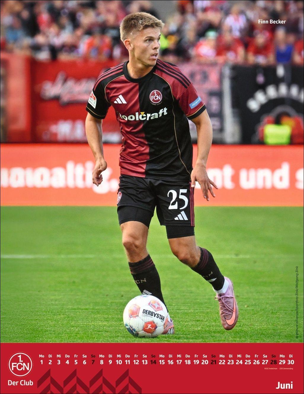 Beispielinhalt (Bild) 1. FC Nürnberg Posterkalender 2026