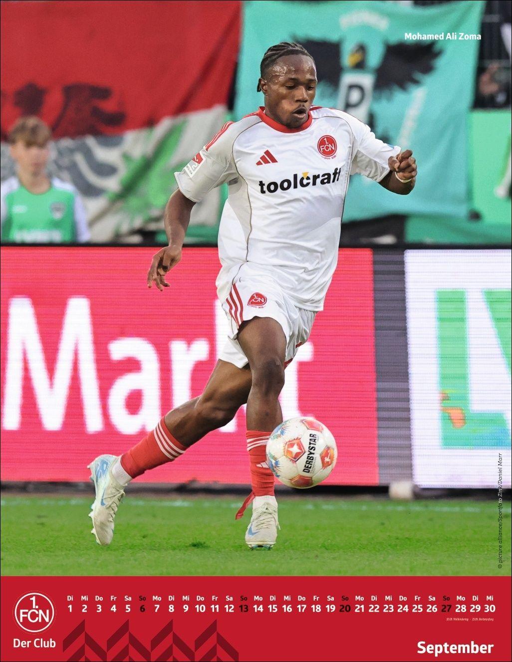 Beispielinhalt (Bild) 1. FC Nürnberg Posterkalender 2026